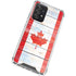 Canada Flag Light Wood Galaxy A72 5G Clear Case